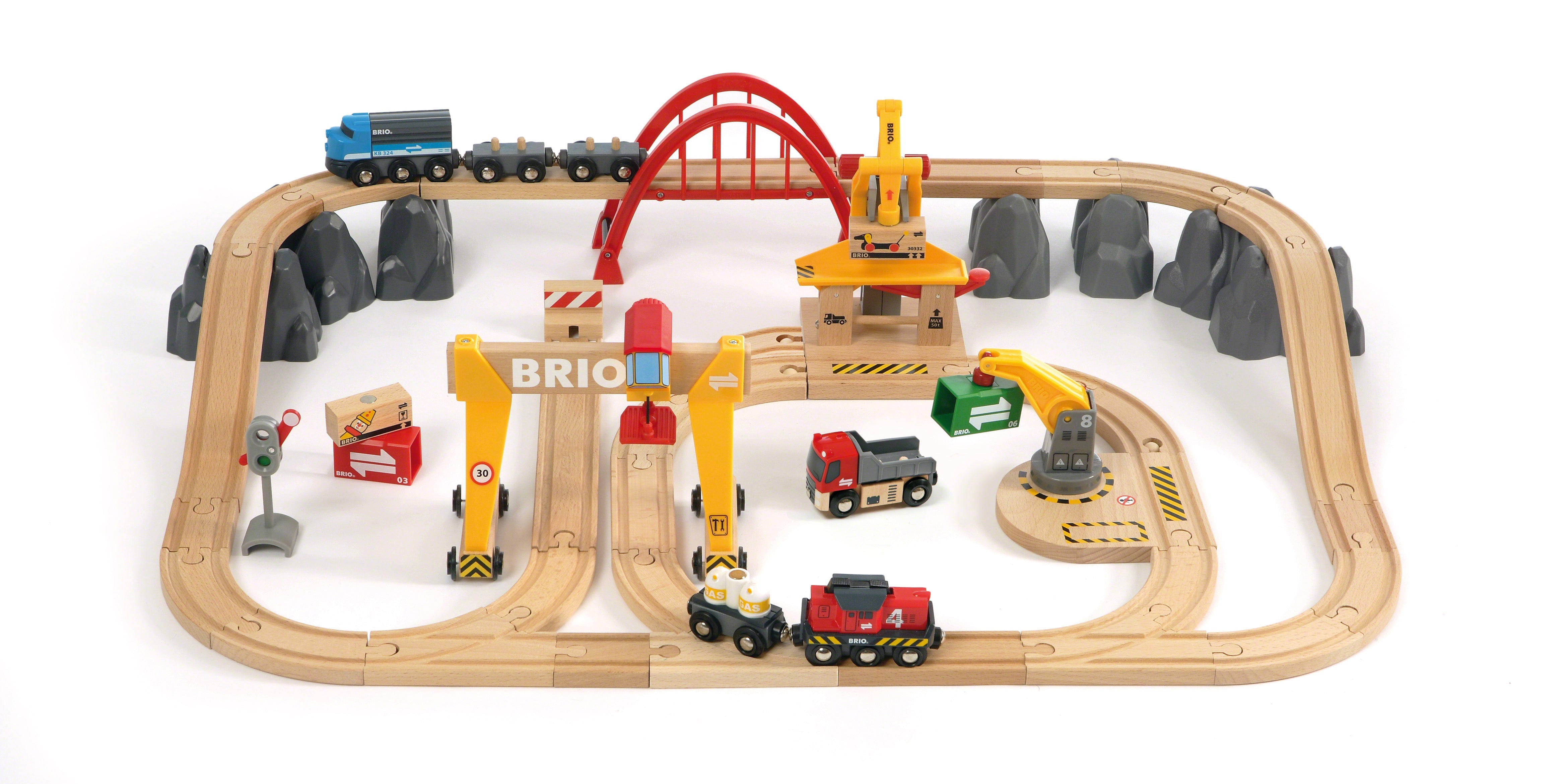 BRIO Set - Cargo Railway Deluxe Set, 54 pieces