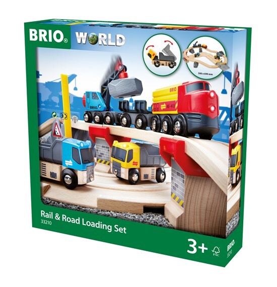 BRIO Rail & Road Loading Set 32 pieces