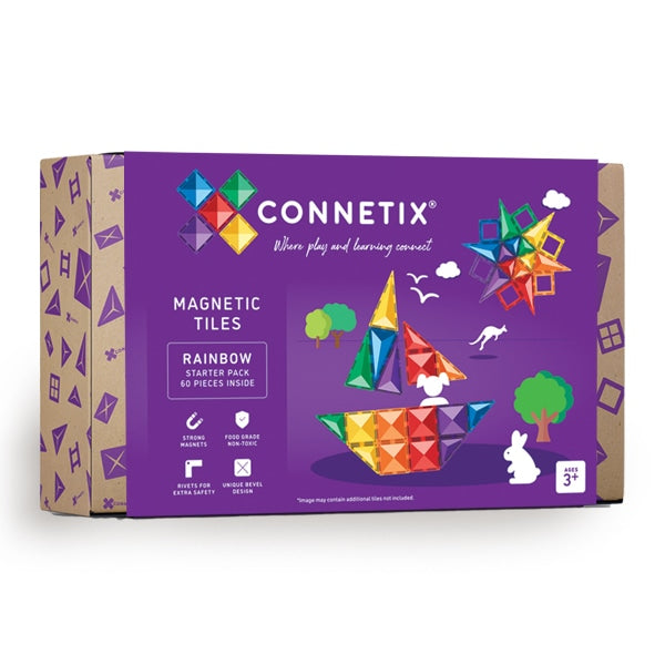 Connetix Rainbow 60 Piece Starter Pack