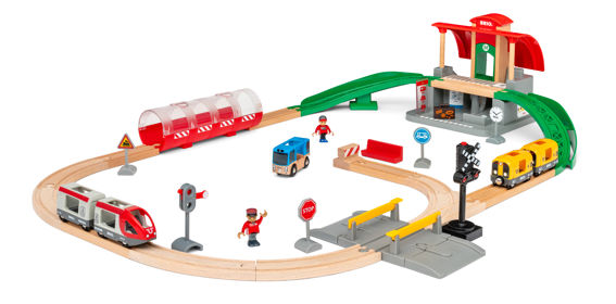 BRIO Central Station Set with 37 pieces