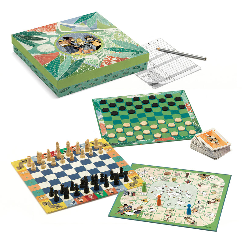 Djeco 20 Classic Board Games in 1 Box