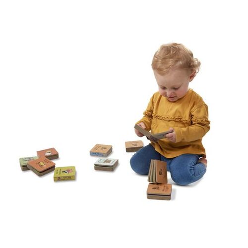 Melissa & Doug Natural Play - Book Tower Little Nursery Rhymes