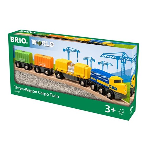 Brio Three Wagon Cargo Train