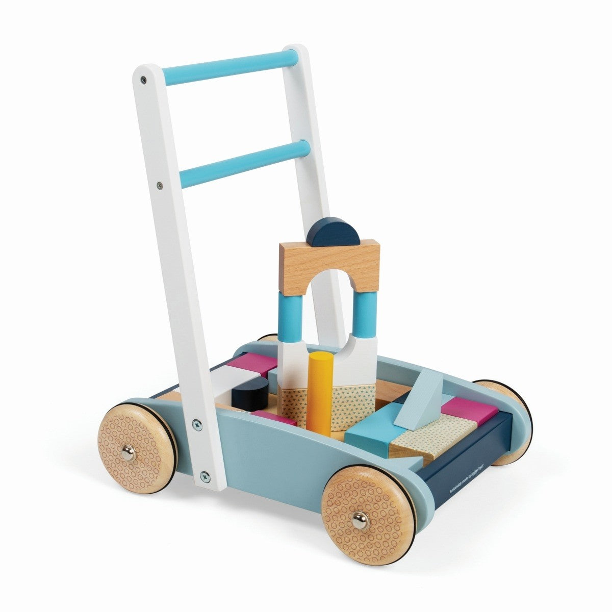 Scandi Baby Walker with Blocks - FSC certified