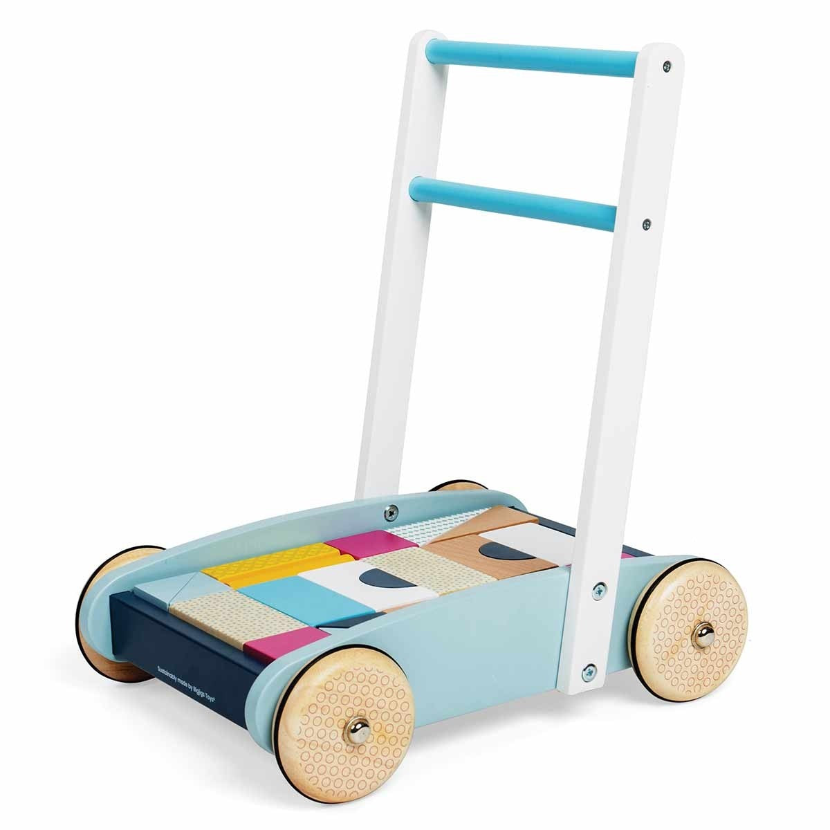 Scandi Baby Walker with Blocks - FSC certified