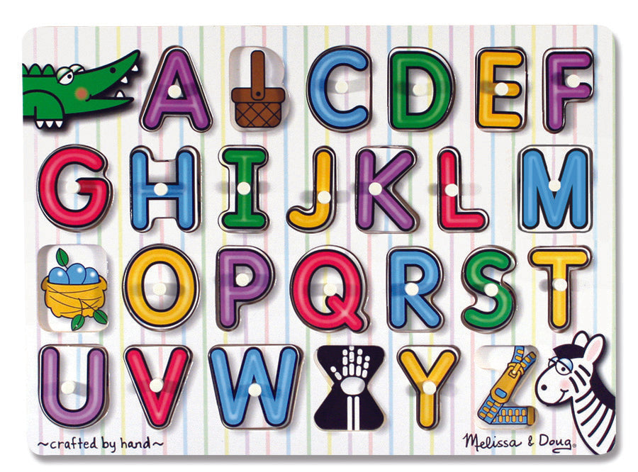 Melissa & Doug Peg Puzzle - See-Inside Alphabet