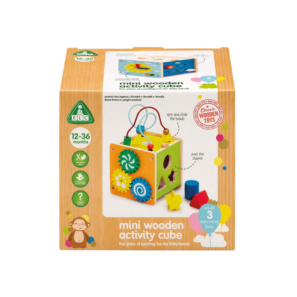 ELC - Wooden Small Activity Cube