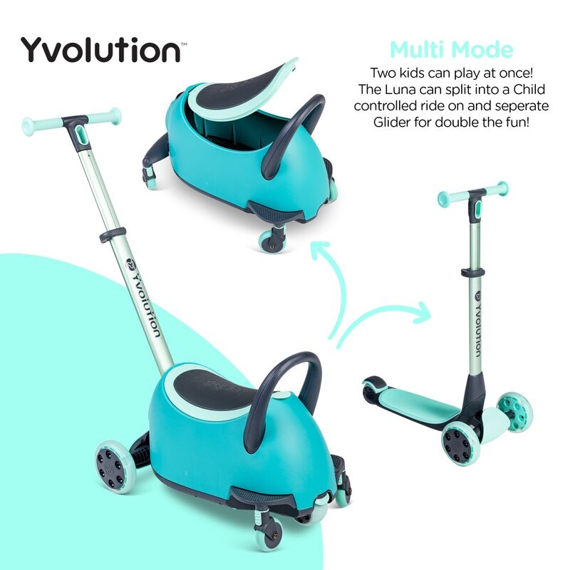 Glider Luna 5-in-1 Scooter & Ride-on - Green