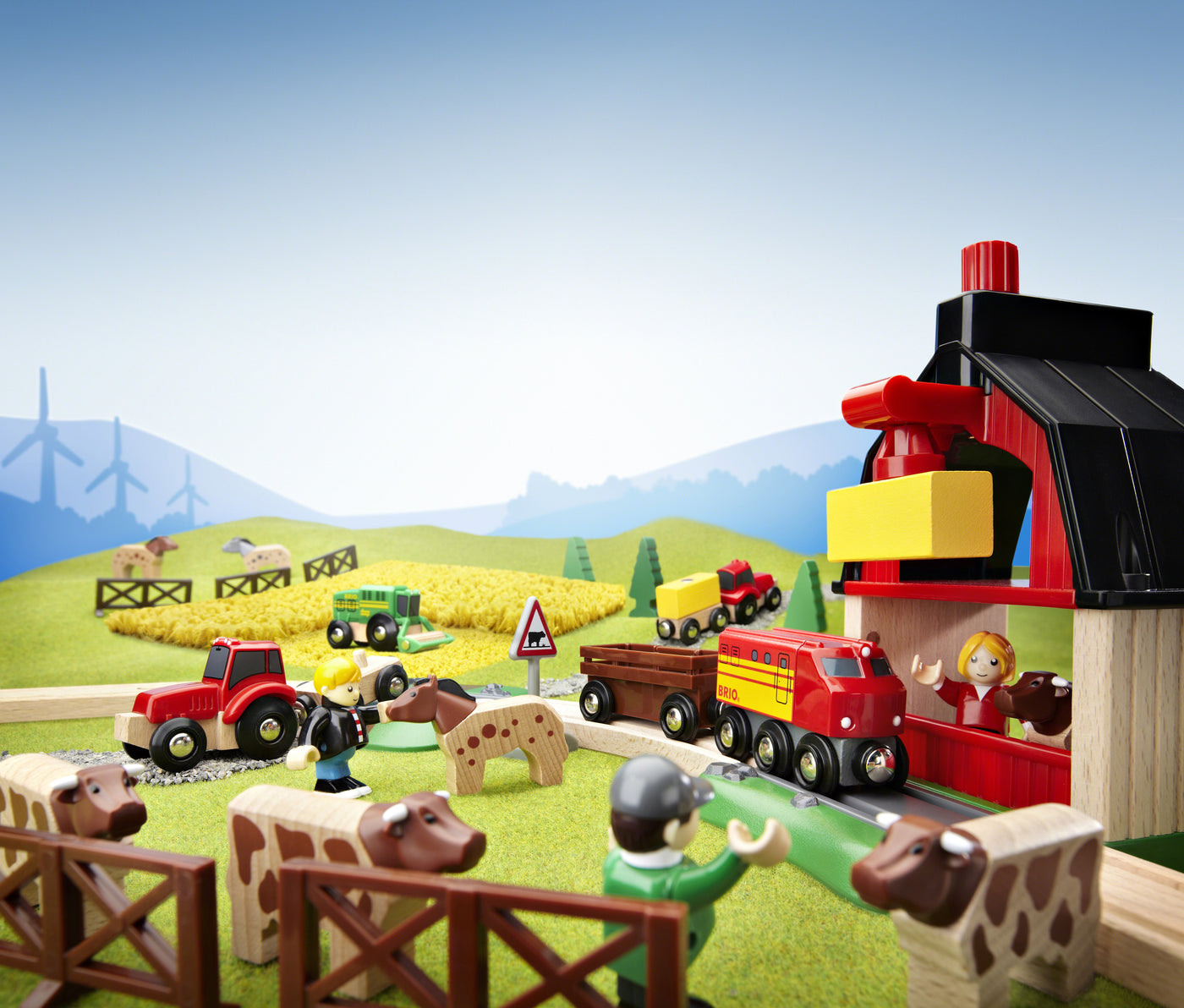 Brio Train Set - Farm Railway Set- 20 pieces