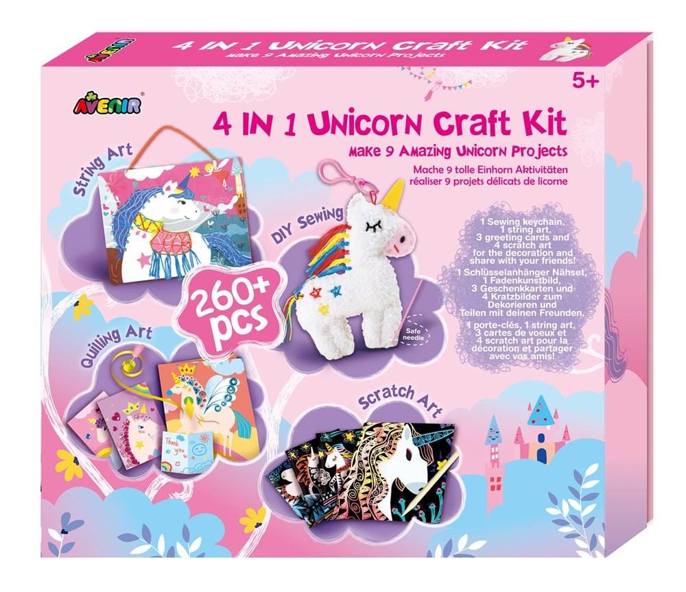 Avenir Art & Craft Avenir - 4 in 1 Unicorn Craft Kit