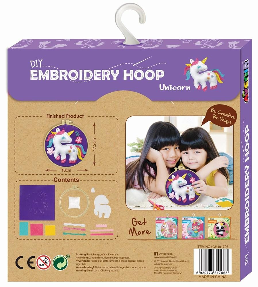 Avenir Art & Craft Avenir - Embroidery Hoop - Unicorn