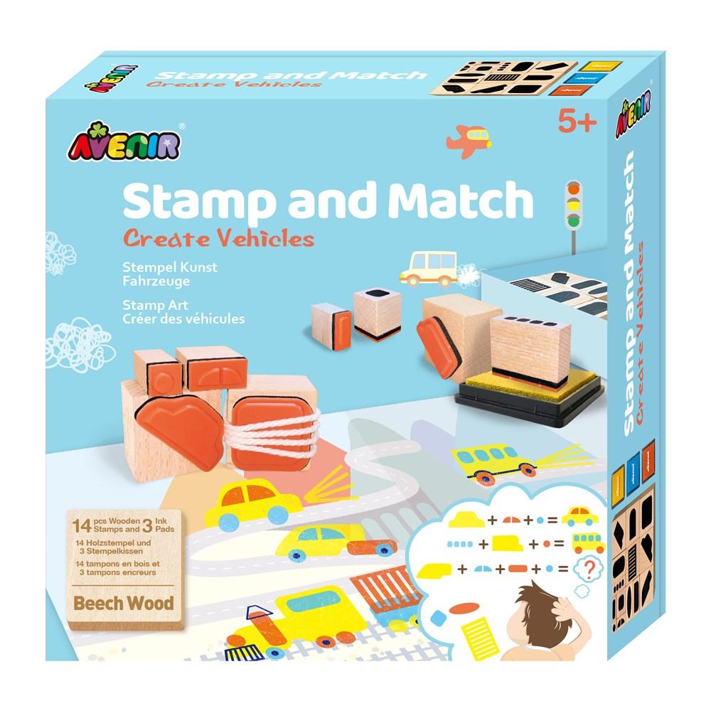 Avenir Art & Craft Avenir - Stamp & Match - Create Vehicles