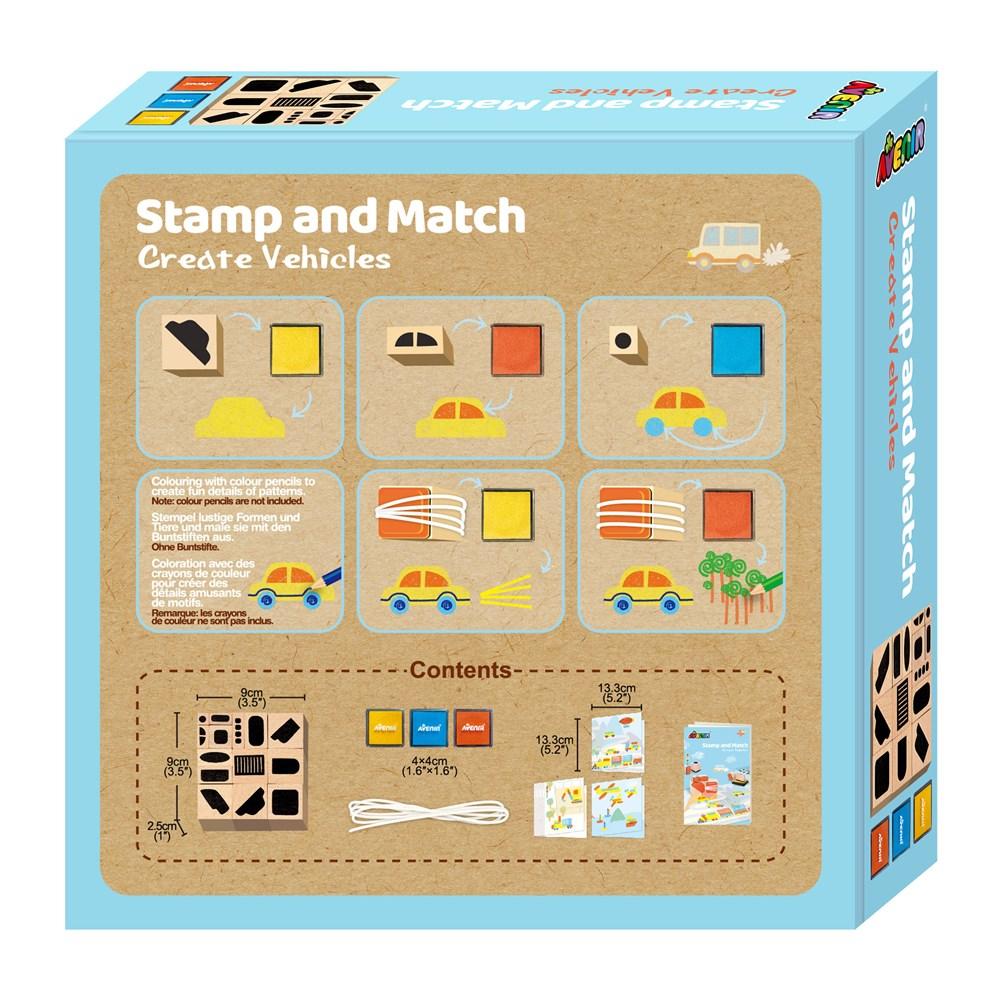 Avenir Art & Craft Avenir - Stamp & Match - Create Vehicles