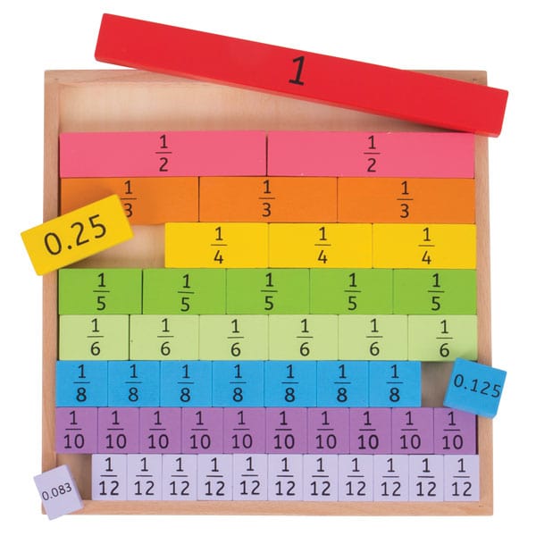 BigJigs Numeracy Fractions Tray