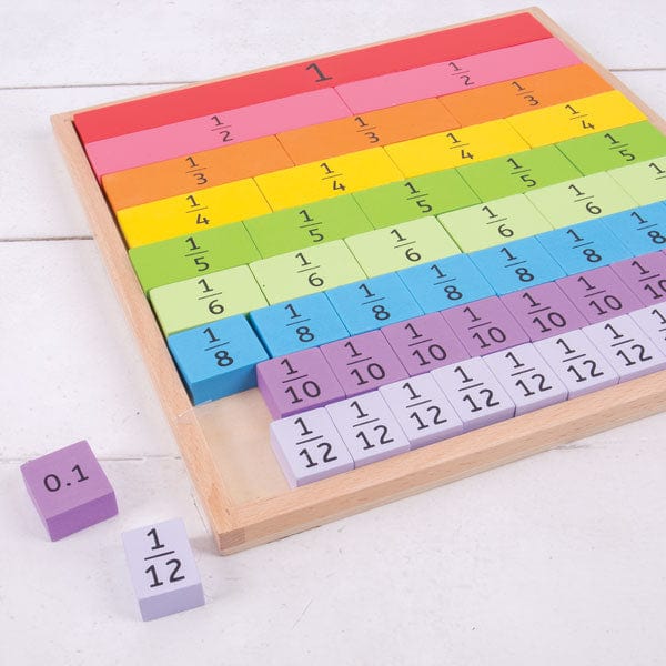 BigJigs Numeracy Fractions Tray