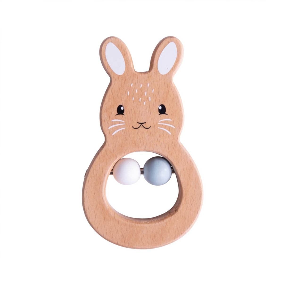 BigJigs Push & Pull Toys FSC Rabbit Rattle