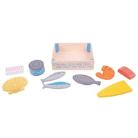 BigJigs Shops Seafood Crate