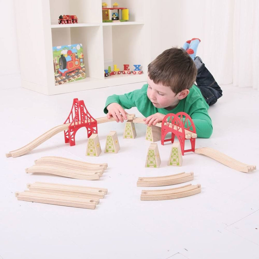 BigJigs Train Set Accessories Bridge Expansion Set