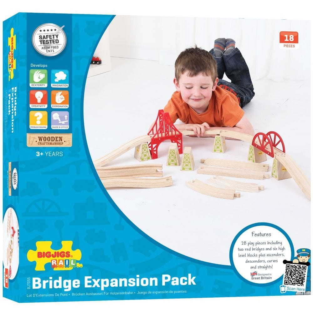 BigJigs Train Set Accessories Bridge Expansion Set