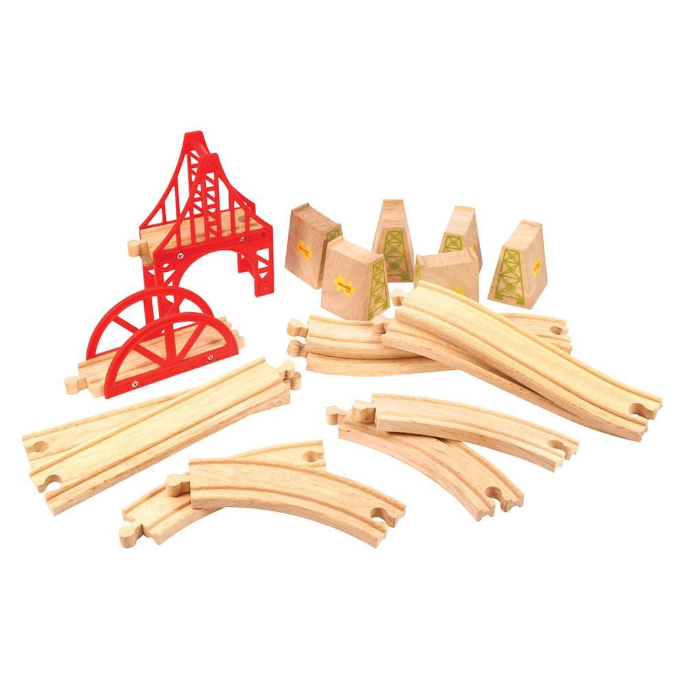 BigJigs Train Set Accessories Bridge Expansion Set