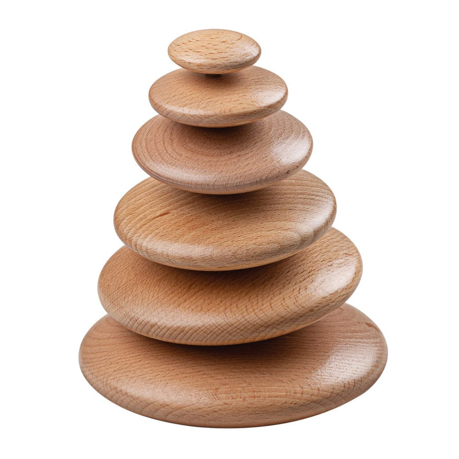 BigJigs Wooden Blocks Wooden Stacking Pebbles