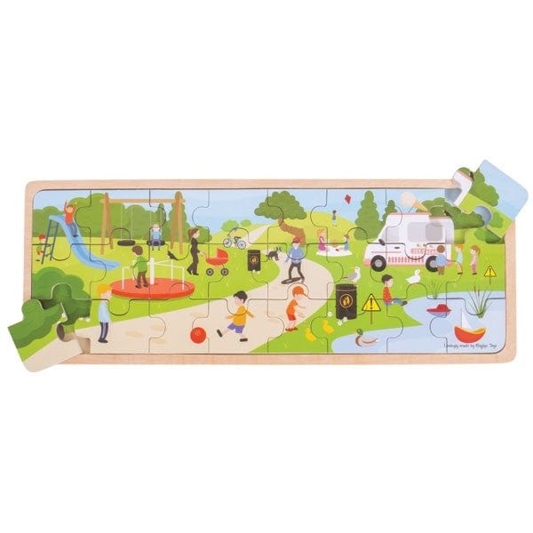 BigJigs Wooden Puzzles In The Park Wooden Puzzle 24 Pieces