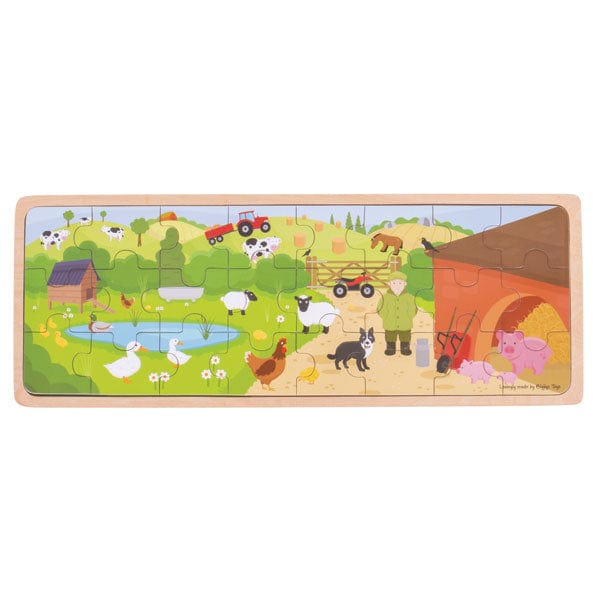 BigJigs Wooden Puzzles On The Farm Puzzle