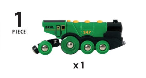 Brio Train Set Accessories BRIO Battery - Big Green Action Locomotive