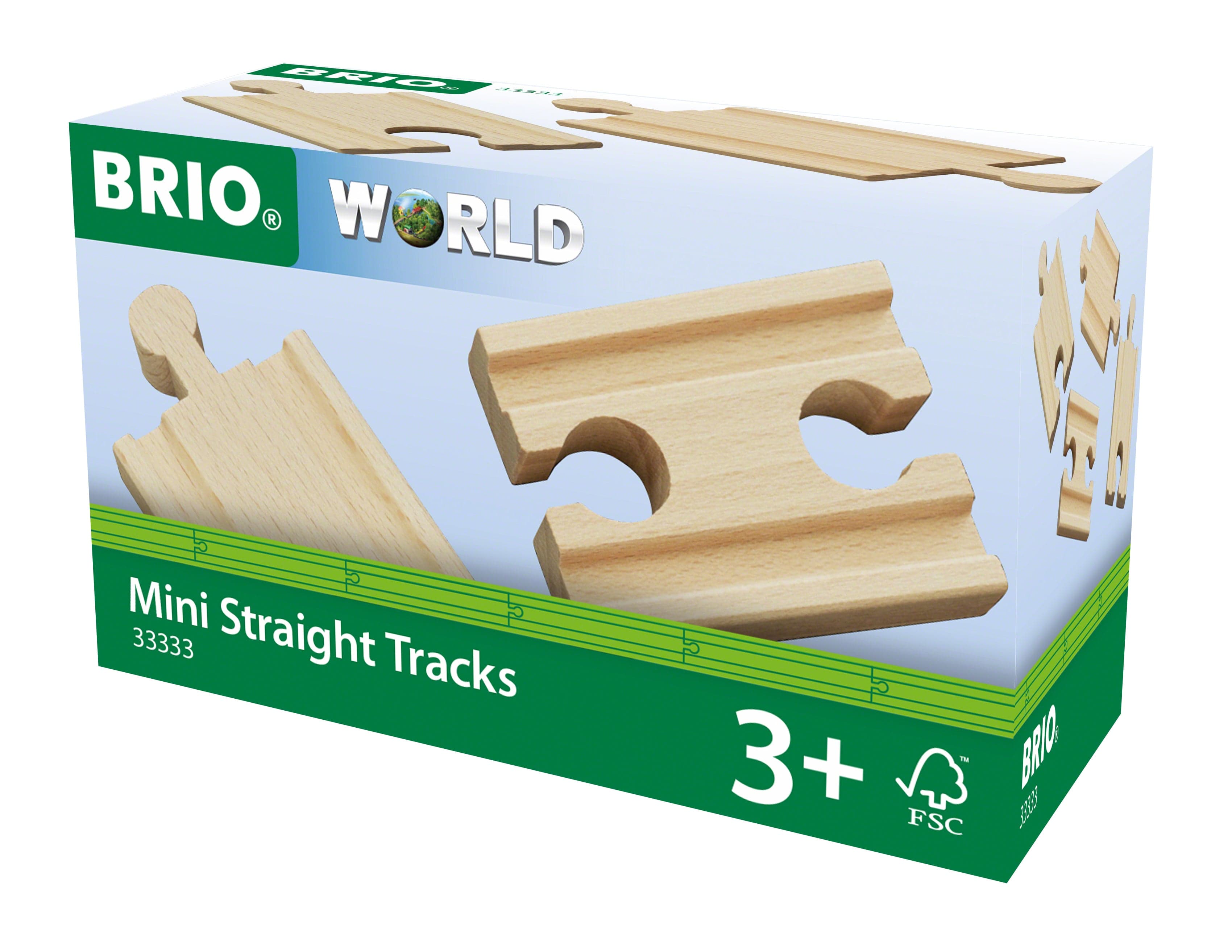 Brio Train Set Accessories BRIO Tracks - Mini Straight Tracks, 4 pieces