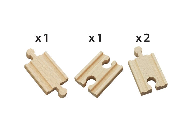 Brio Train Set Accessories BRIO Tracks - Mini Straight Tracks, 4 pieces