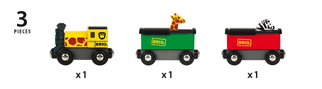 Brio Train Set Accessories BRIO Train - Safari Train- 3 pieces