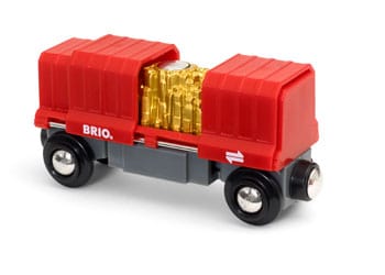 Brio Train Set Accessories BRIO Vehicle - Gold Load Cargo Wagon 2 pieces