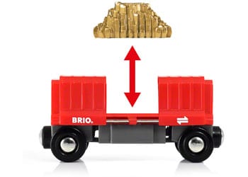 Brio Train Set Accessories BRIO Vehicle - Gold Load Cargo Wagon 2 pieces