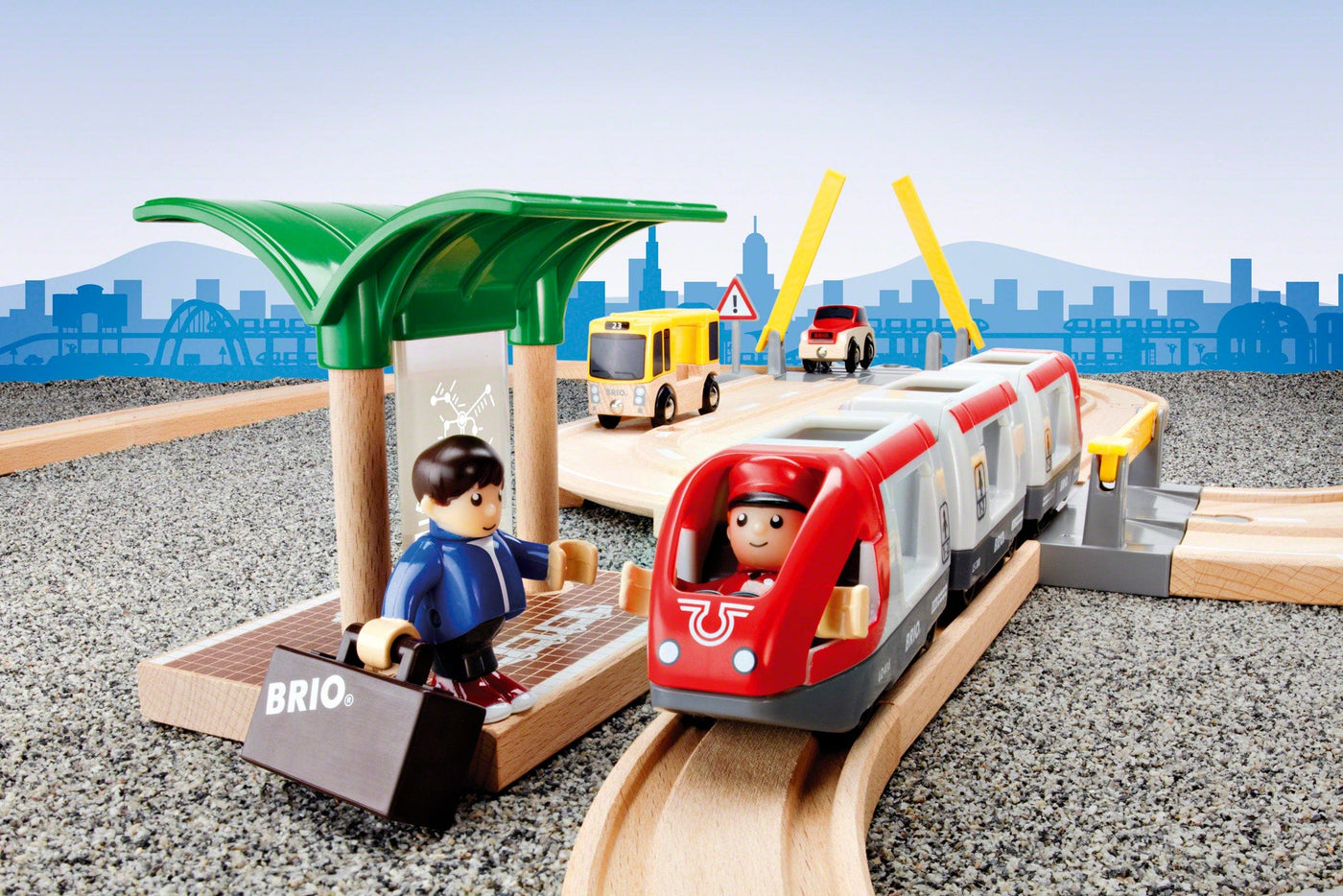 Brio Train Sets BRIO Set - Rail & Road Travel Set, 33 pieces