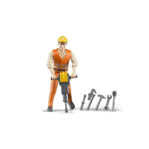 Bruder Toy Garages & Vehicles Bruder - Construction Worker with Accessories