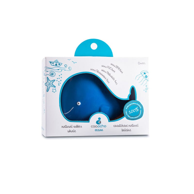 caaOcho Bath Toys caaOcho Kala the Whale | Natural rubber bath toy