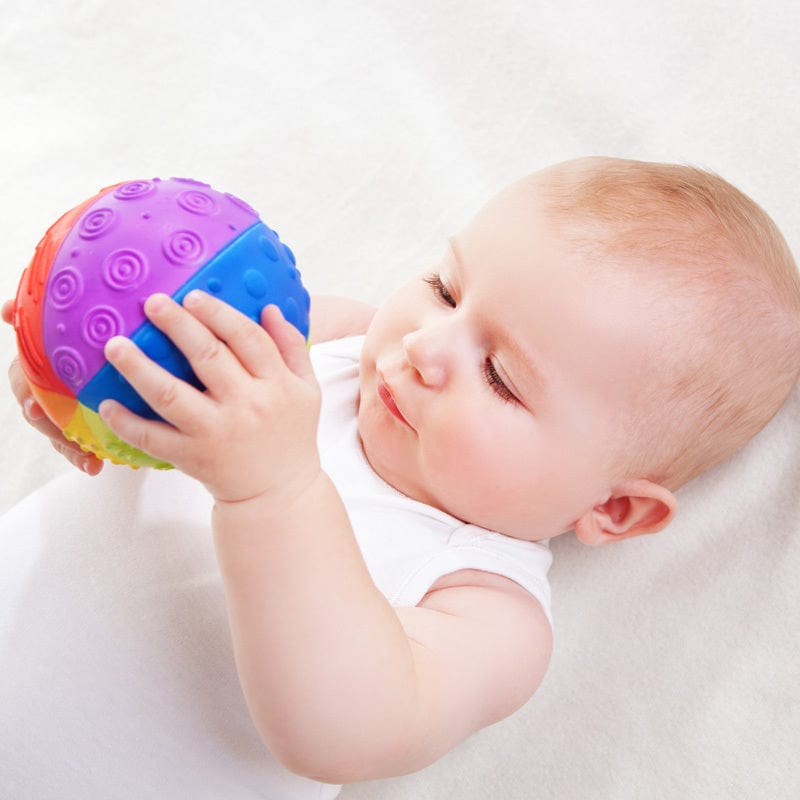 caaOcho Teethers caaOcho Rainbow Sensory Ball - Pure Natural Rubber