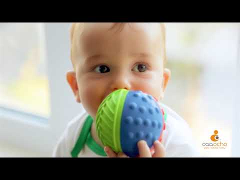 caaOcho Teethers caaOcho Rainbow Sensory Ball - Pure Natural Rubber