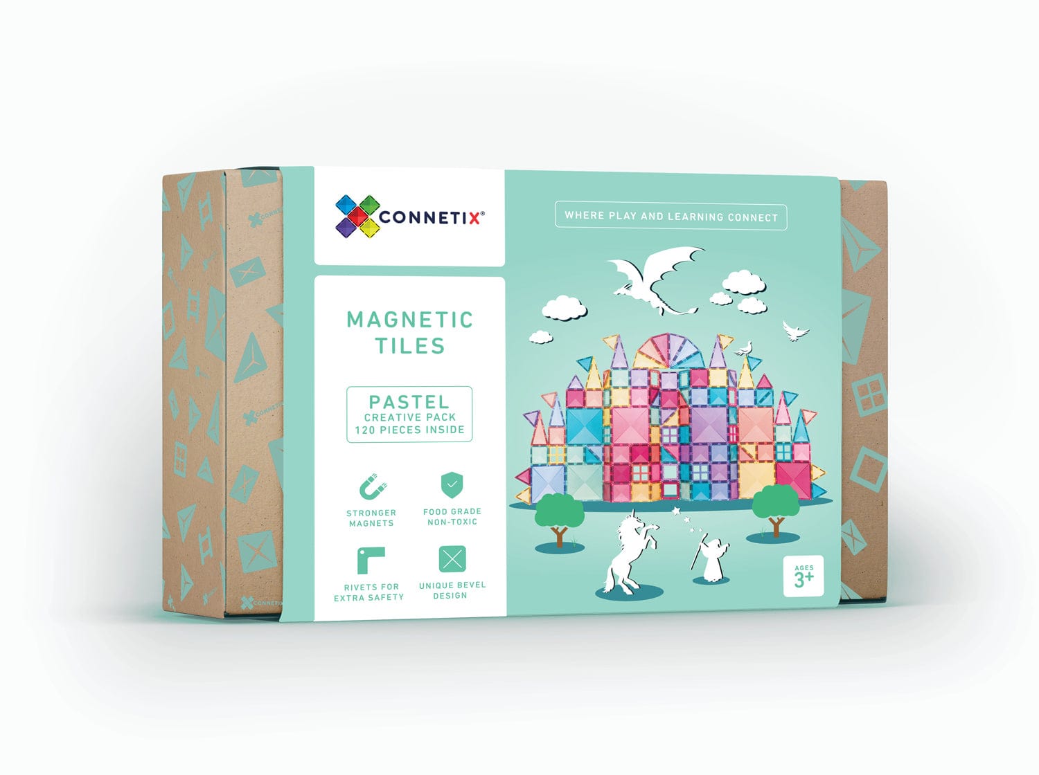 Connetix Magnetic Connetix 120 Piece Pastel Creative Pack