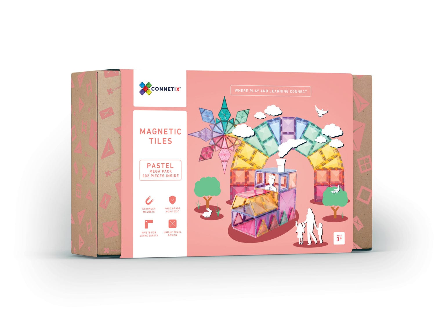 Connetix Magnetic Connetix 202 pc Pastel Mega Pack