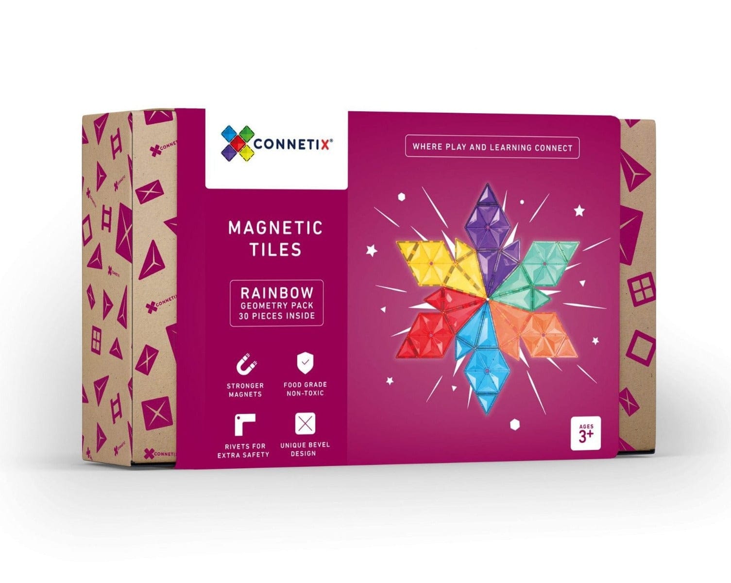 Connetix Magnetic Connetix 30 Piece Geometry Pack