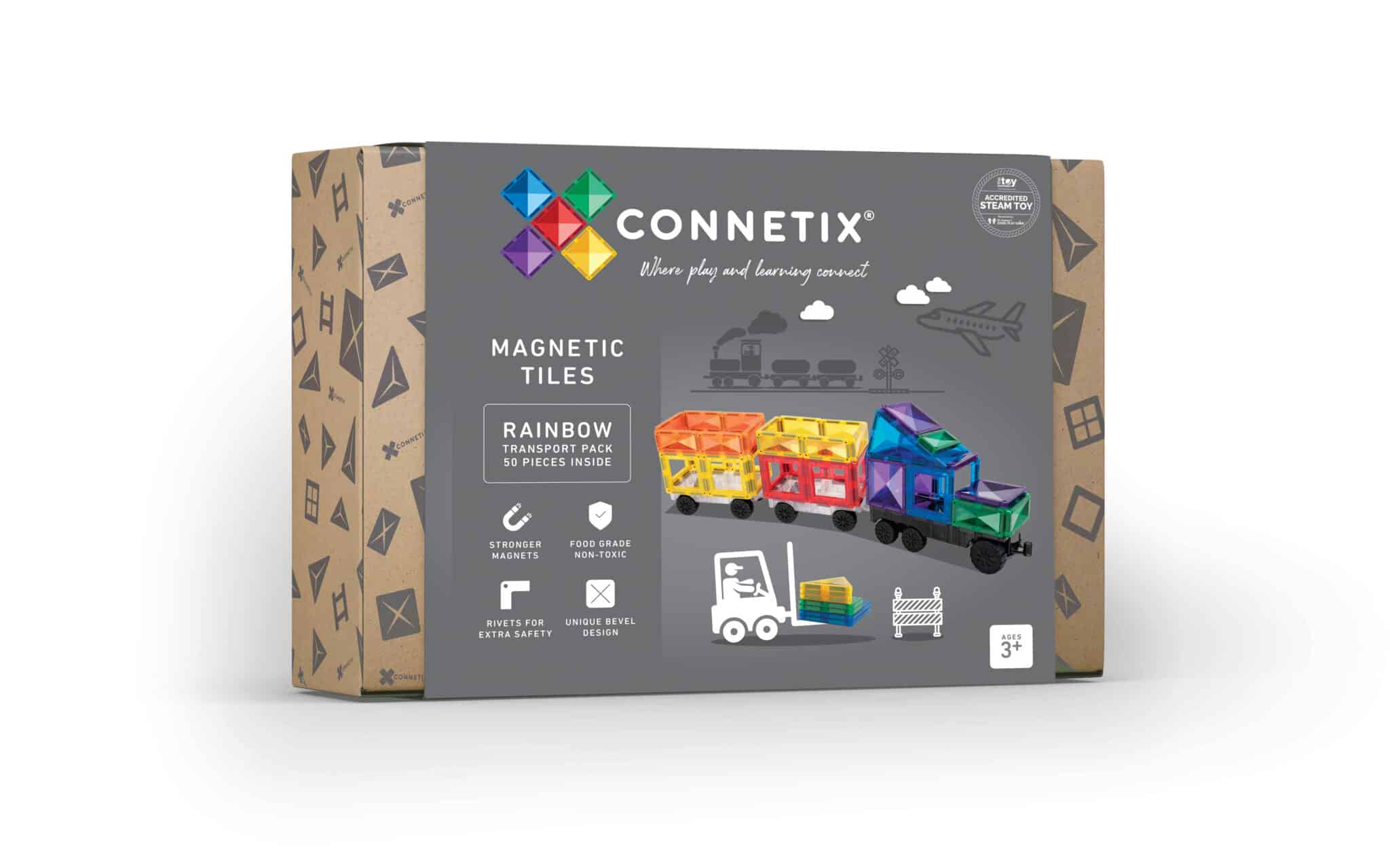 Connetix Magnetic Connetix Rainbow Transport Set