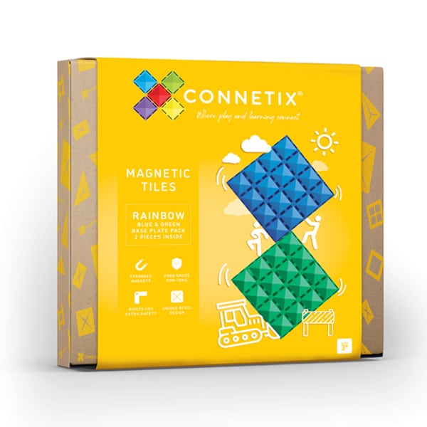 Connetix Magnetic Connetix Tiles 2 Piece Base Plate Pack