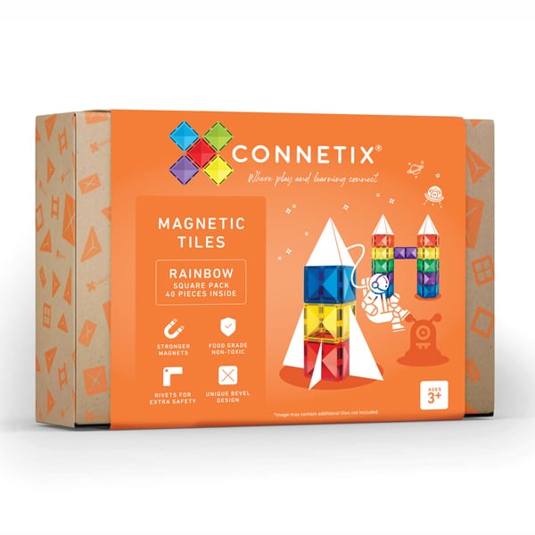 Connetix Magnetic Connetix Tiles 40 Piece Square Pack