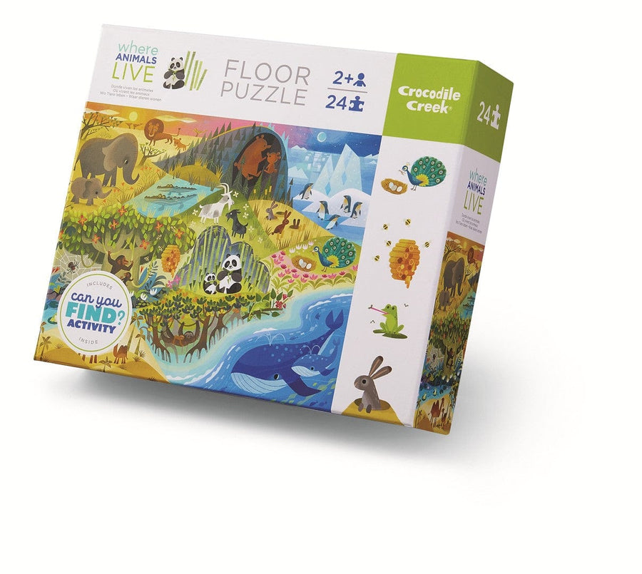 Crocodile Creek Floor Puzzles Crocodile Creek 24pc Habitats Puzzle