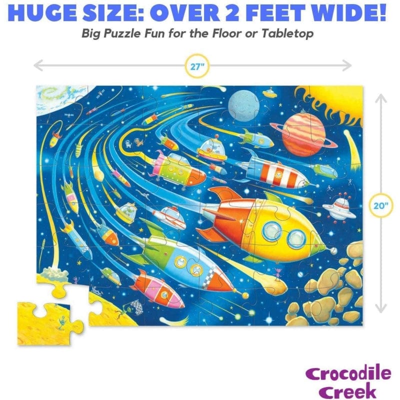 Crocodile Creek Floor Puzzles Crocodile Creek 36pc Puzzle Space Race