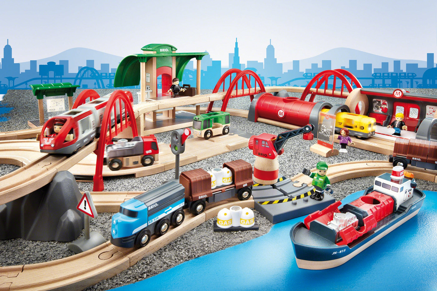 Brio Train Set - Deluxe Railway Set- 87 pieces