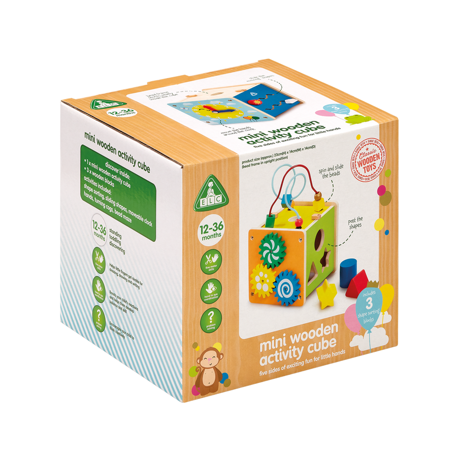 ELC - Wooden Small Activity Cube