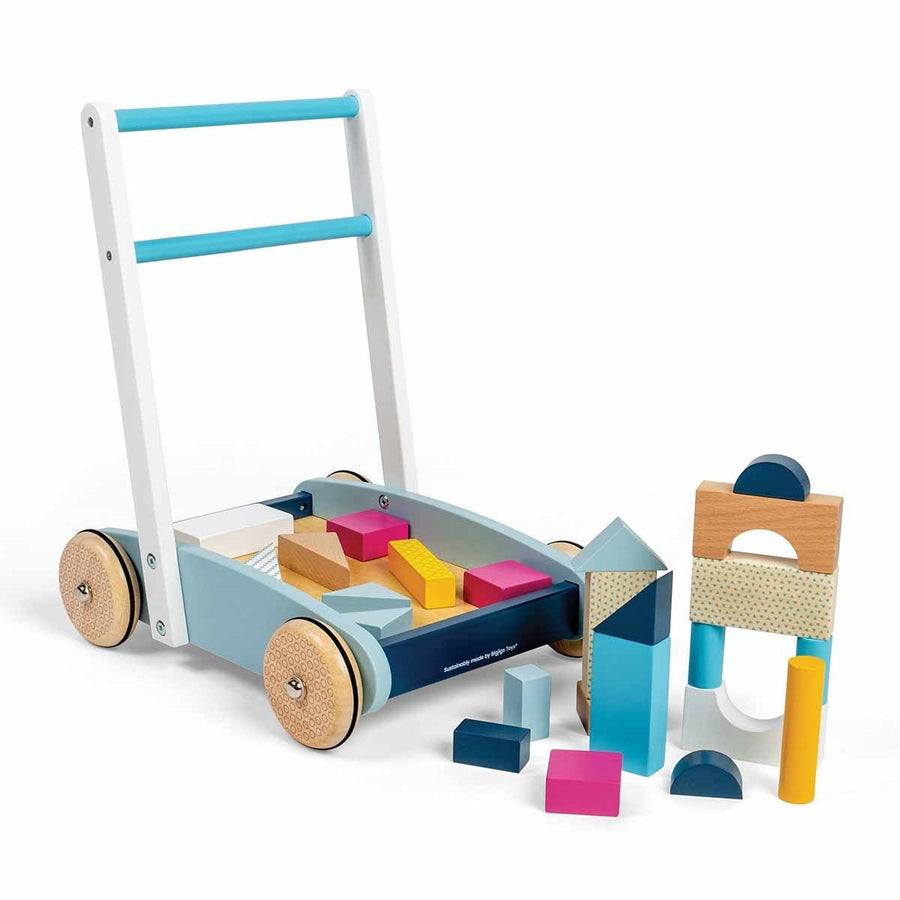 Scandi Baby Walker with Blocks - FSC certified