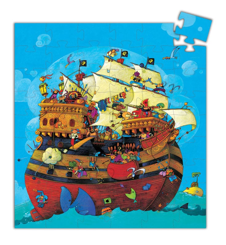 Djeco Floor Puzzles Djeco Barbarossa Boat Puzzle 54 pieces